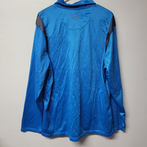 AND1 Full Zip Jacket Lightweight Pockets Blue Athletic Windbreaker Mens XL - Picture 2 of 10